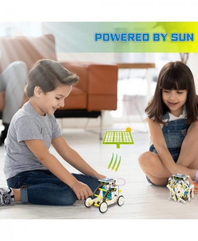 STEM 13-in-1 Solar Power Robots Creation Toy Educational Experiment DIY Robotics Kit Science Toy Solar Powered Building Robot...