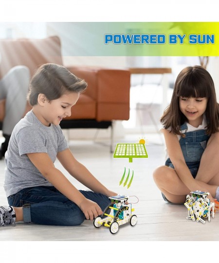 STEM 13-in-1 Solar Power Robots Creation Toy Educational Experiment DIY Robotics Kit Science Toy Solar Powered Building Robot...