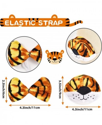 5 Pcs Tiger Costume for Kids Accessories Headband Ear Nose Tie Tail Animal Tutu Skirt Halloween Cosplay Party Stage Performan...