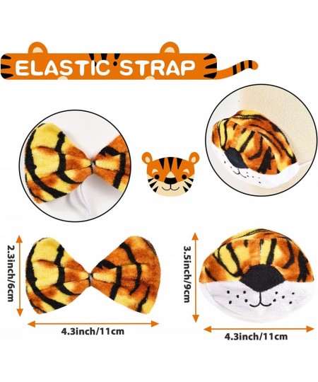 5 Pcs Tiger Costume for Kids Accessories Headband Ear Nose Tie Tail Animal Tutu Skirt Halloween Cosplay Party Stage Performan...