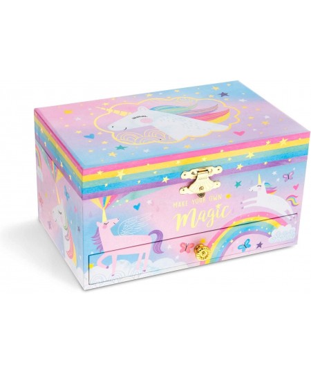 Unicorn Music Box & Little Girls Jewelry Set - 3 Unicorn Gifts for Girls $45.29 - Children's Jewelry Boxes