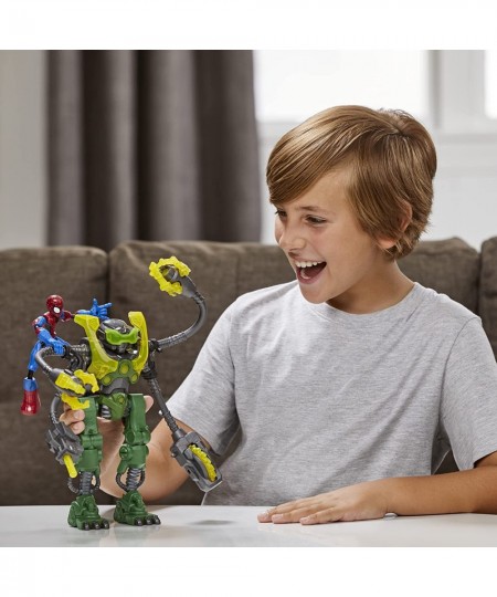 Marvel Bend and Flex Vs. Ock-Bot 6-inch Action Figure 10-Inch Ock-Bot with 2 Projectiles Ages 4 and Up $41.38 - Action Figures