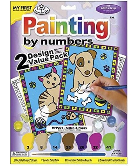 My First Paint by Number Kit 8.75 by 11.375-Inch 2/pkg $25.30 - Craft Kits