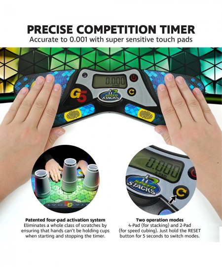 | G5 Stackmat (Timer and Mat) | Accuracy to 0.001 Seconds Batteries Included | Endorsed by Sport Stacking and Cubing associat...