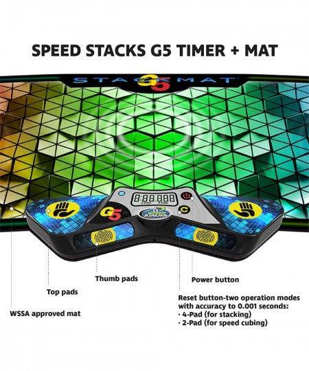 | G5 Stackmat (Timer and Mat) | Accuracy to 0.001 Seconds Batteries Included | Endorsed by Sport Stacking and Cubing associat...