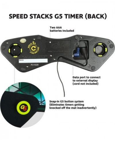 | G5 Stackmat (Timer and Mat) | Accuracy to 0.001 Seconds Batteries Included | Endorsed by Sport Stacking and Cubing associat...