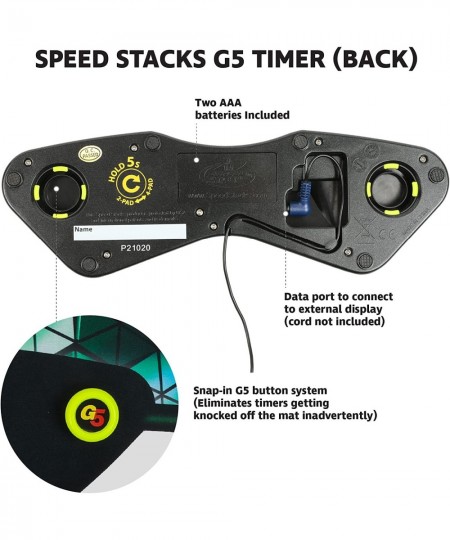 | G5 Stackmat (Timer and Mat) | Accuracy to 0.001 Seconds Batteries Included | Endorsed by Sport Stacking and Cubing associat...