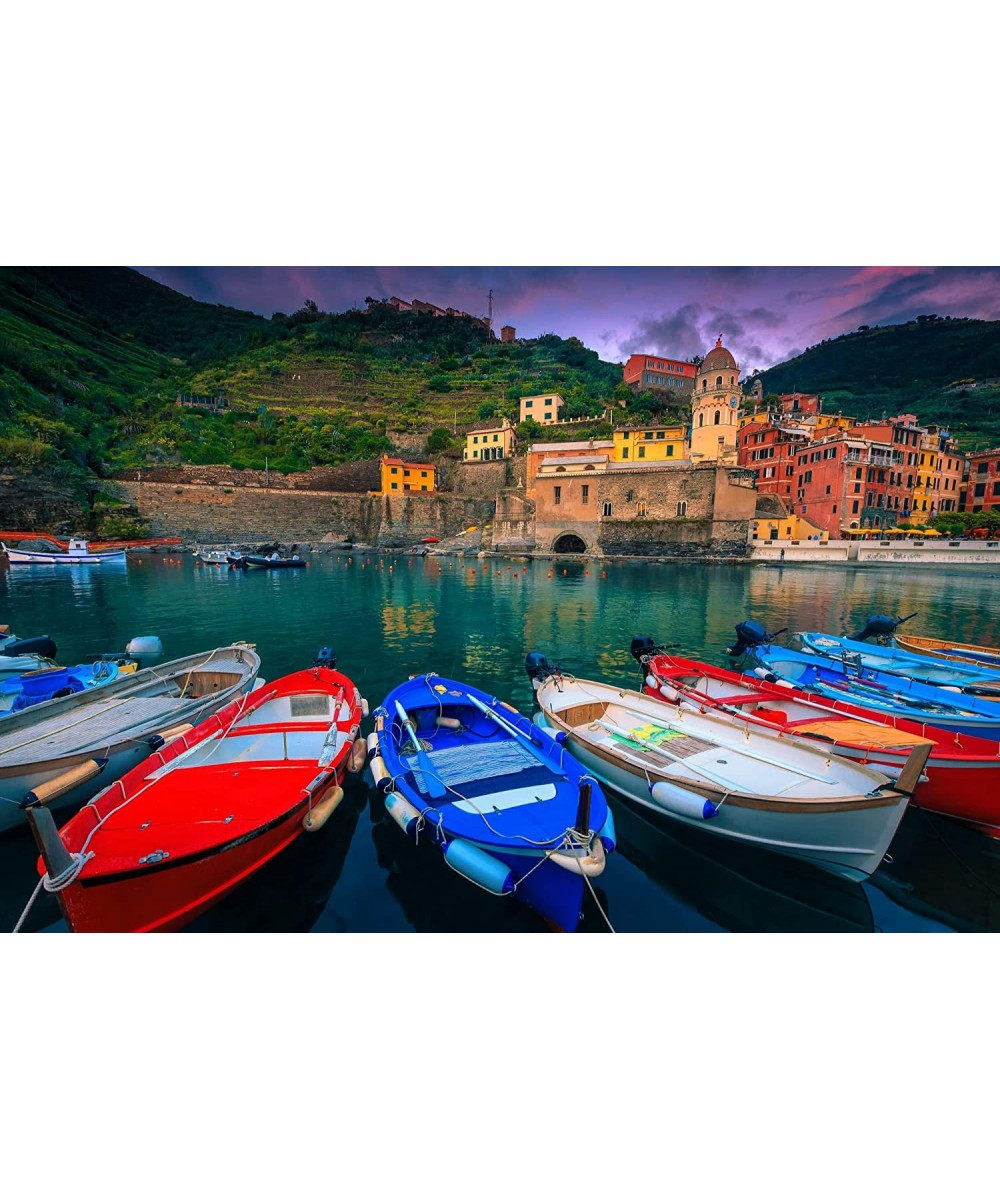 Cinque Terre 1000 Piece Jigsaw Puzzle for Adults and Kids Vibrant and Challenging Italian Landscape Precision Cut Pieces Colo...