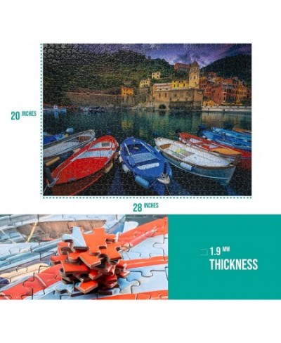 Cinque Terre 1000 Piece Jigsaw Puzzle for Adults and Kids Vibrant and Challenging Italian Landscape Precision Cut Pieces Colo...