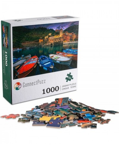 Cinque Terre 1000 Piece Jigsaw Puzzle for Adults and Kids Vibrant and Challenging Italian Landscape Precision Cut Pieces Colo...