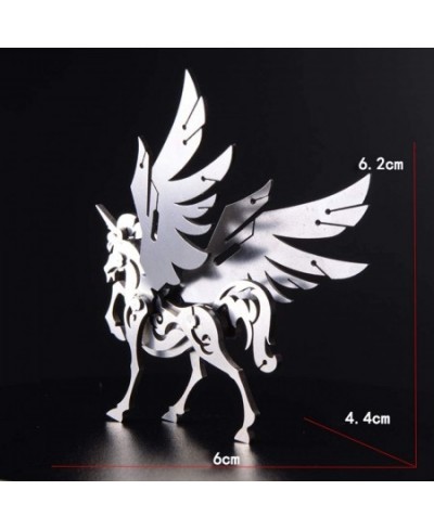 3D Metal Puzzle Model DIY Assembly Animal Model Stainless Steel Model Kit Jigsaw Puzzle Brain Teaser Educational Toy Desk Orn...