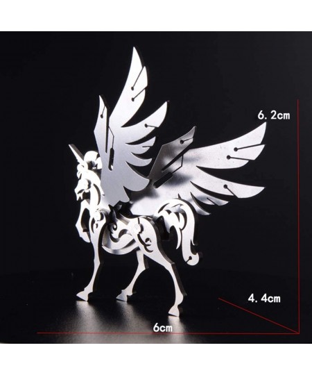 3D Metal Puzzle Model DIY Assembly Animal Model Stainless Steel Model Kit Jigsaw Puzzle Brain Teaser Educational Toy Desk Orn...