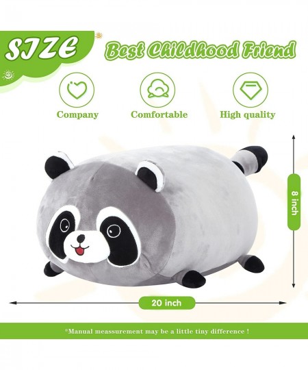 20'' Raccoon Pillow Stuffed Animals Cute Plush Toys Special Day for Kids Birthday Gifts for Boys and Girls Gray $48.79 - Kids...