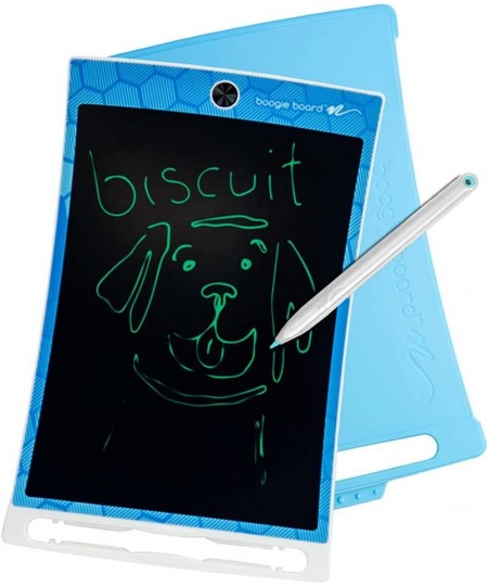 Jot Kids Reusable Writing Tablet with 8.5 in Kids Drawing Board Stylus Built-in Kickstand Hard Protective Cover Ages 4+ Blue ...