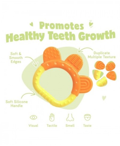 Baby Teething Toys Silicone Baby Teething Toys for Sore Gums Freezer-safe Teething Toy with Unique Textures Teething Toys Set...