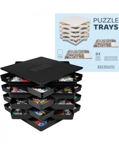 8 Puzzle Sorting Trays with Lid 8x8 Premiunm Puzzle Trays Gift for Puzzles 1000-1500 Pieces $29.41 - Puzzle Accessories