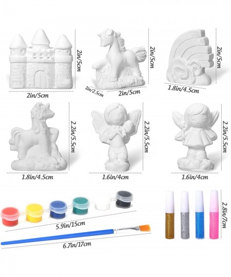 17 Pcs Paint Your Own Castle Arts and Crafts Painting Kit for Kids STEAM Projects Creative Activity DIY Toys Birthday Gifts f...