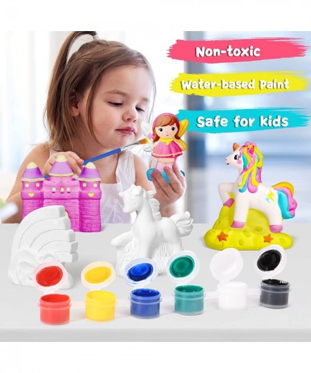 17 Pcs Paint Your Own Castle Arts and Crafts Painting Kit for Kids STEAM Projects Creative Activity DIY Toys Birthday Gifts f...