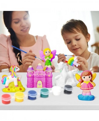 17 Pcs Paint Your Own Castle Arts and Crafts Painting Kit for Kids STEAM Projects Creative Activity DIY Toys Birthday Gifts f...