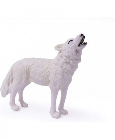 4pcs Wolf Toy Figurines Set Arctic Wolf Animal Figures White Wolf Family Cake Topper Toy Gift for Kids (White) $23.47 - Actio...