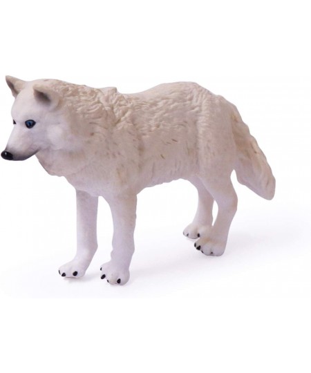 4pcs Wolf Toy Figurines Set Arctic Wolf Animal Figures White Wolf Family Cake Topper Toy Gift for Kids (White) $23.47 - Actio...