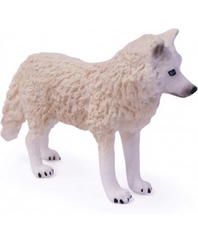 4pcs Wolf Toy Figurines Set Arctic Wolf Animal Figures White Wolf Family Cake Topper Toy Gift for Kids (White) $23.47 - Actio...