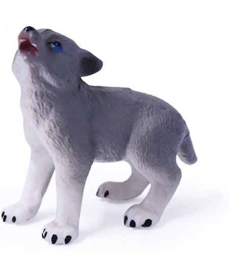 4pcs Wolf Toy Figurines Set Arctic Wolf Animal Figures White Wolf Family Cake Topper Toy Gift for Kids (White) $23.47 - Actio...