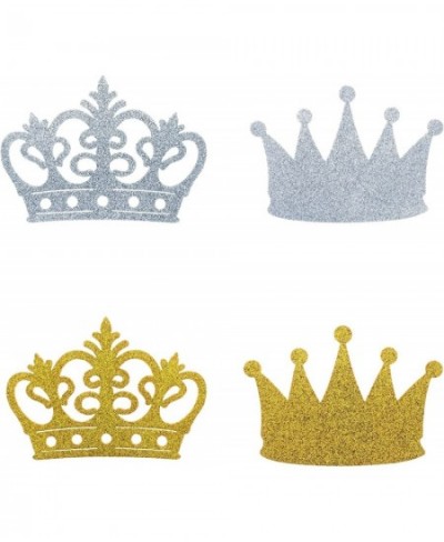 EVA Foam Gold Silver Glitter Royal Crown Tiara Cut Out Birthday Event Party Baby Shower $17.09 - Kids' Party Hats