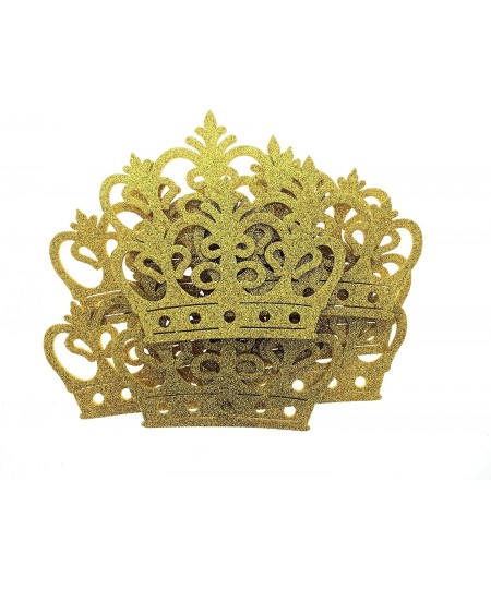 EVA Foam Gold Silver Glitter Royal Crown Tiara Cut Out Birthday Event Party Baby Shower $17.09 - Kids' Party Hats