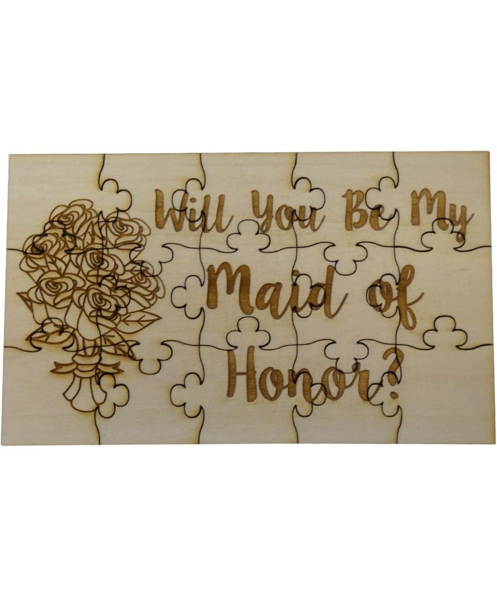 Will You Be My Maid of Honor 15 Piece Basswood Jigsaw Puzzle - Wedding Bridal Party $25.43 - Jigsaw Puzzles