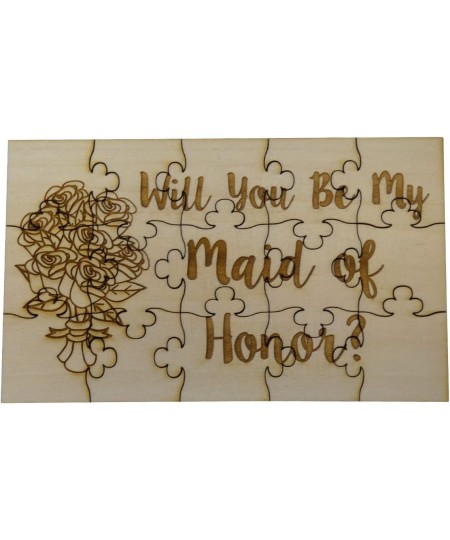 Will You Be My Maid of Honor 15 Piece Basswood Jigsaw Puzzle - Wedding Bridal Party $25.43 - Jigsaw Puzzles