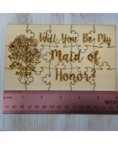 Will You Be My Maid of Honor 15 Piece Basswood Jigsaw Puzzle - Wedding Bridal Party $25.43 - Jigsaw Puzzles