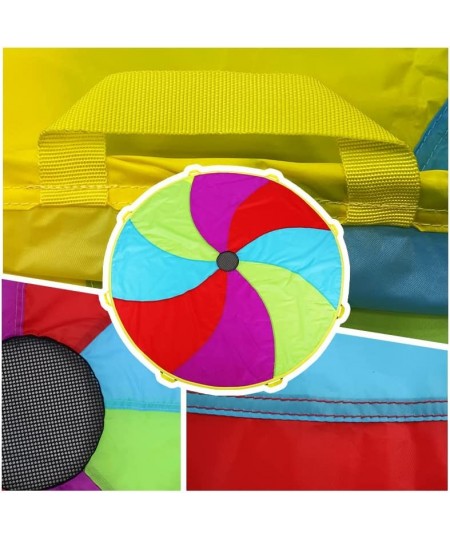 NARMAY® Play Parachute for Kids Rotating Rainbow with 8 Handles - 6 Feet $31.76 - Flying Toys