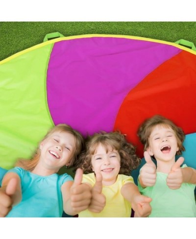 NARMAY® Play Parachute for Kids Rotating Rainbow with 8 Handles - 6 Feet $31.76 - Flying Toys