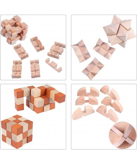 Brain Teaser Puzzle for Kids Adults Puzzle Games Wooden and Metal 3D Unlock Interlocking Puzzle Educational Toy 28Pcs $50.46 ...