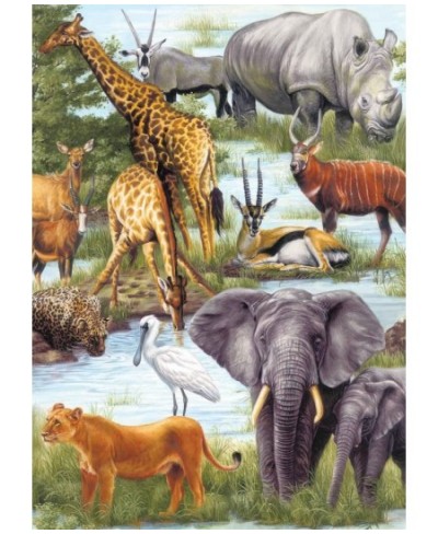 Springbok's 60 Piece Children's Jigsaw Puzzle Animal Kingdom - Made in USA $31.42 - Jigsaw Puzzles