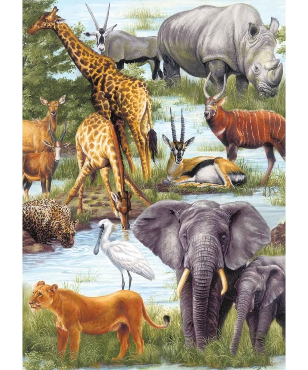 Springbok's 60 Piece Children's Jigsaw Puzzle Animal Kingdom - Made in USA $31.42 - Jigsaw Puzzles