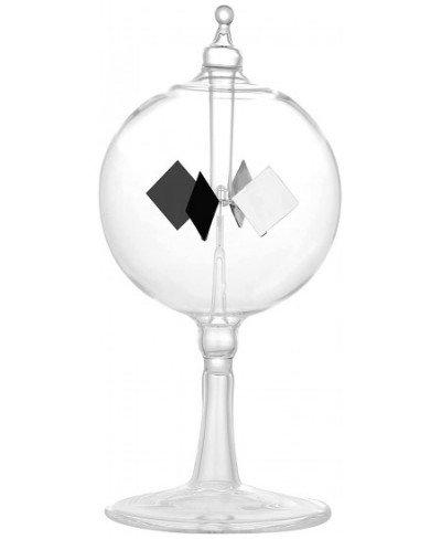 Solar Crookes Radiometer Glass Windmill Handmade for Party Home Decoration Gift L (Transparent) $48.50 - Solar Power Kits