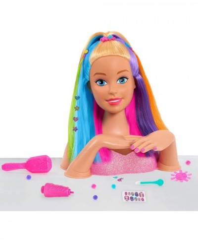 Barbie Rainbow Sparkle Deluxe Styling Head Blonde Hair $32.54 - Dolls