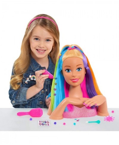 Barbie Rainbow Sparkle Deluxe Styling Head Blonde Hair $32.54 - Dolls