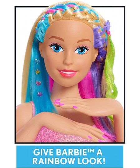 Barbie Rainbow Sparkle Deluxe Styling Head Blonde Hair $32.54 - Dolls