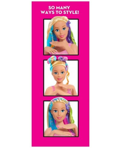 Barbie Rainbow Sparkle Deluxe Styling Head Blonde Hair $32.54 - Dolls