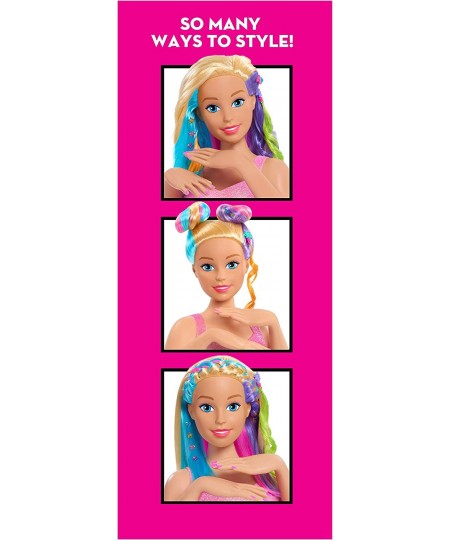 Barbie Rainbow Sparkle Deluxe Styling Head Blonde Hair $32.54 - Dolls