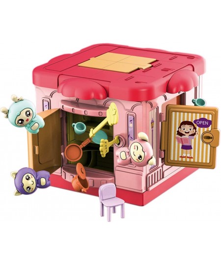 Building Toys Ket Kitchen Playset Hidden Key Rabbit Blind Box Assembling Construction House with Drill Sticker for Kids 3 4 5...