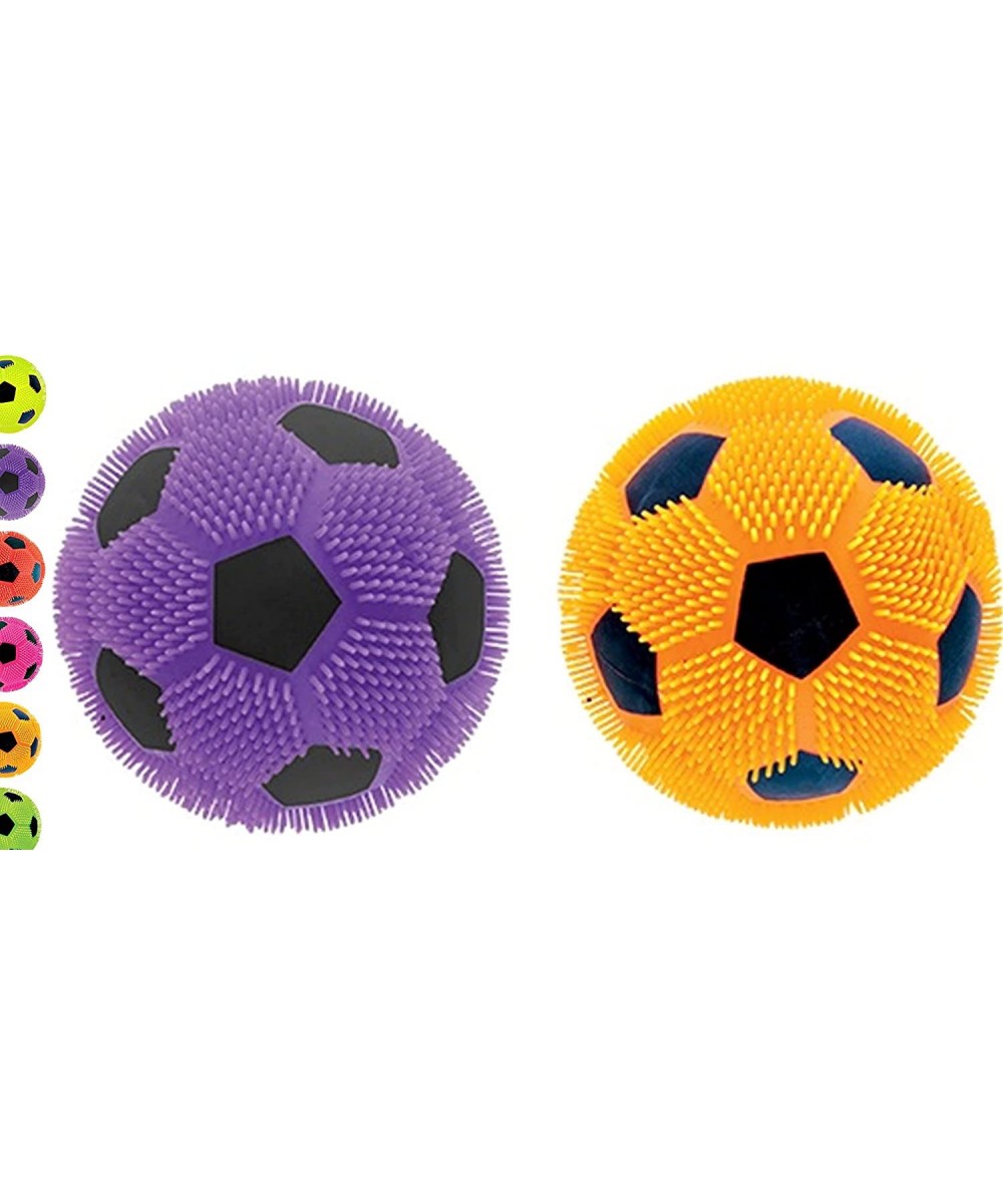 Googly Light-Up Soccer Stress Balls (2 Pack Assorted). Sport Themed Squishy Sensory Balls for Kids and Adults. Party Favor Fi...