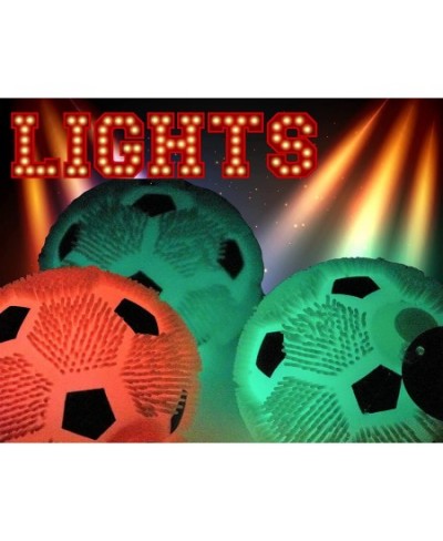 Googly Light-Up Soccer Stress Balls (2 Pack Assorted). Sport Themed Squishy Sensory Balls for Kids and Adults. Party Favor Fi...