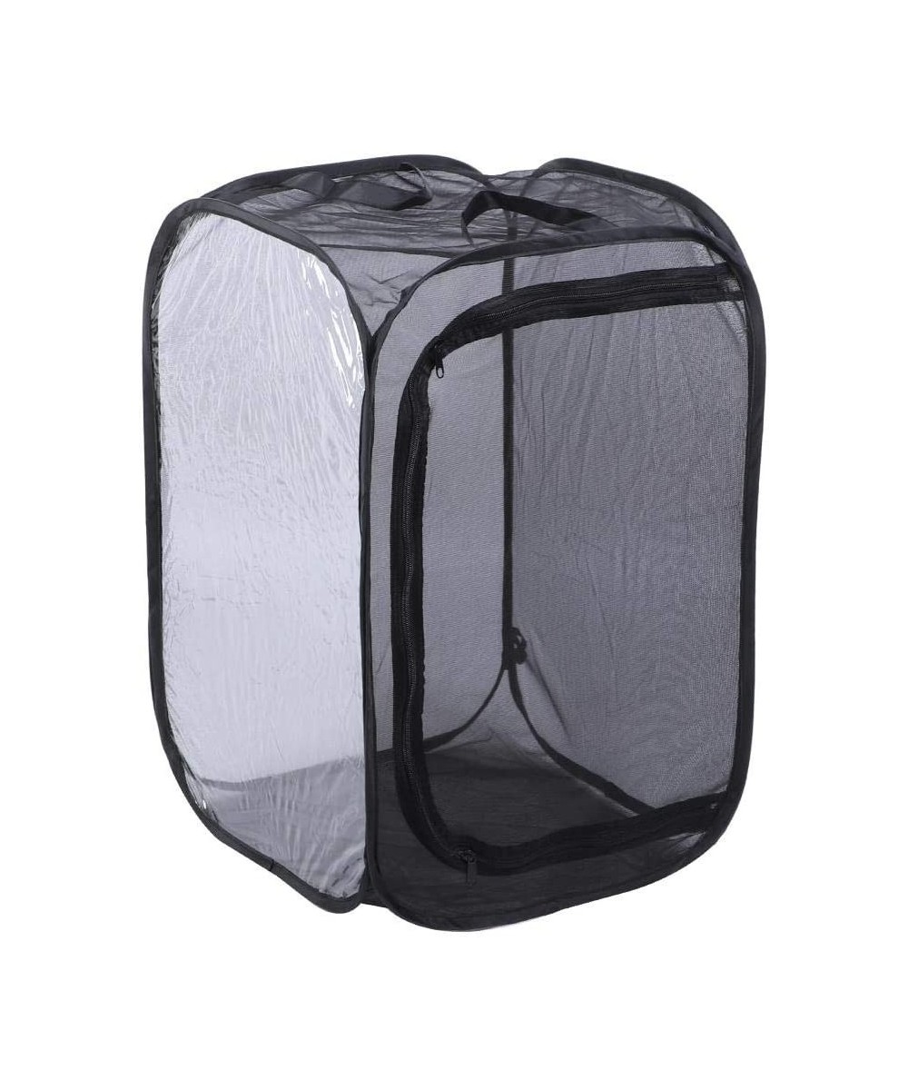 Black Mesh Collapsible Foldable Ventilated Insect Light Transmission Mesh Breathable Reusable and Durable Cage House Large Sp...