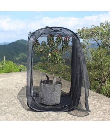 Black Mesh Collapsible Foldable Ventilated Insect Light Transmission Mesh Breathable Reusable and Durable Cage House Large Sp...