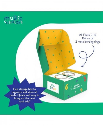 Educational Addition Math Flash Cards (0-12 All Facts) 169 Cards with Two Rings (0-12 Addition) $25.31 - Educational Flash Cards