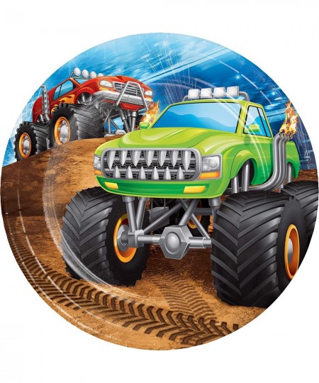 Monster Truck Dessert Plates 24 ct $20.54 - Kids' Party Tableware